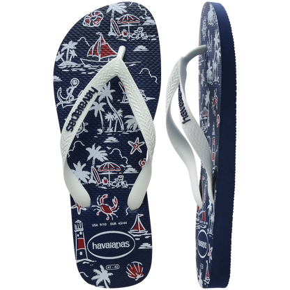 Men's Top Nautical Flip Flops